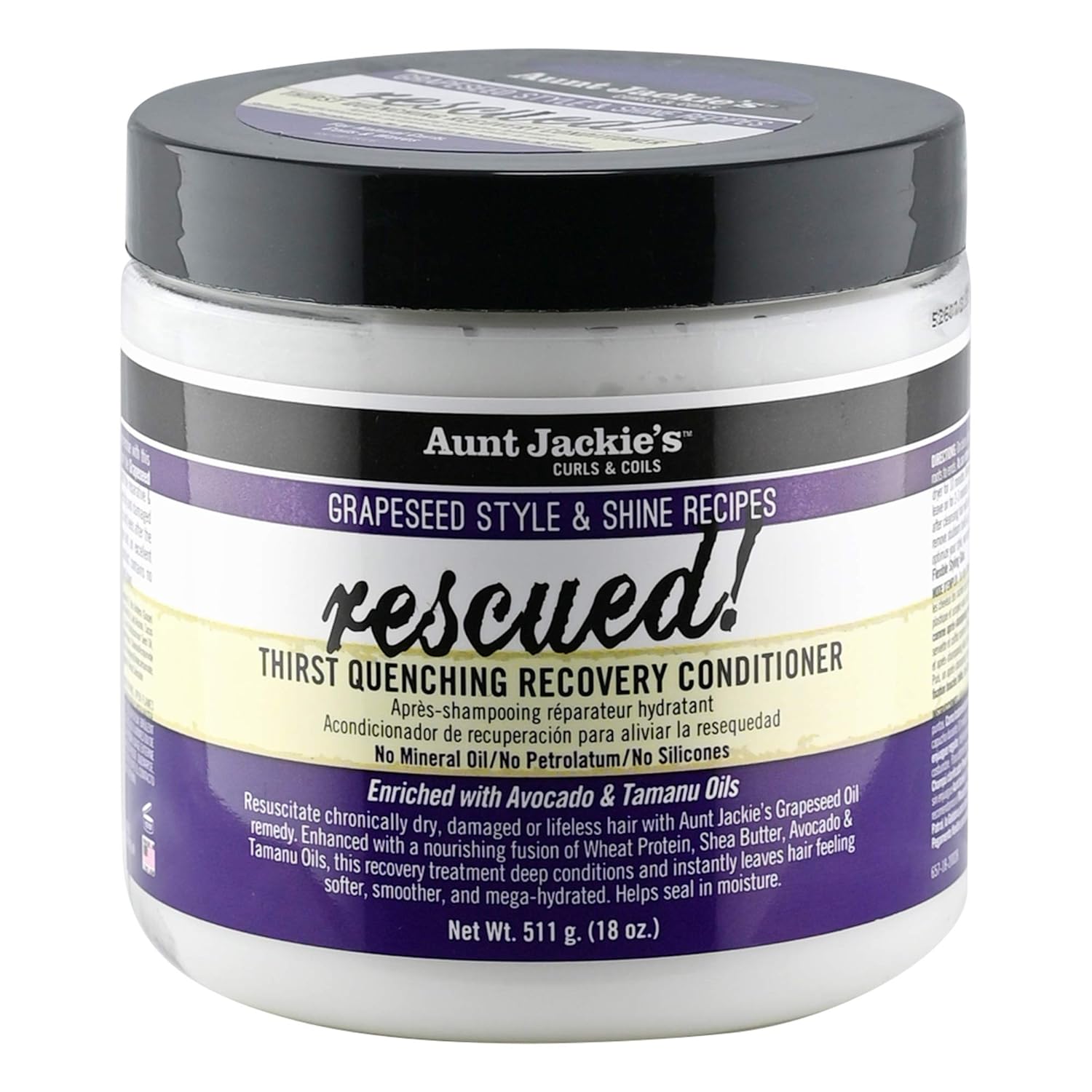 aunt jackies grapeseed rescued 15oz