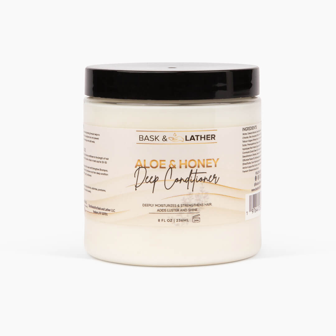 bask&lather aloe&honey deep condition8oz