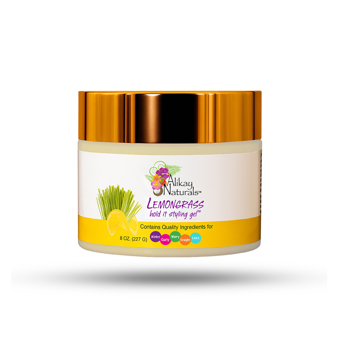 alikay n. lemongrass hold it styling gel 8oz