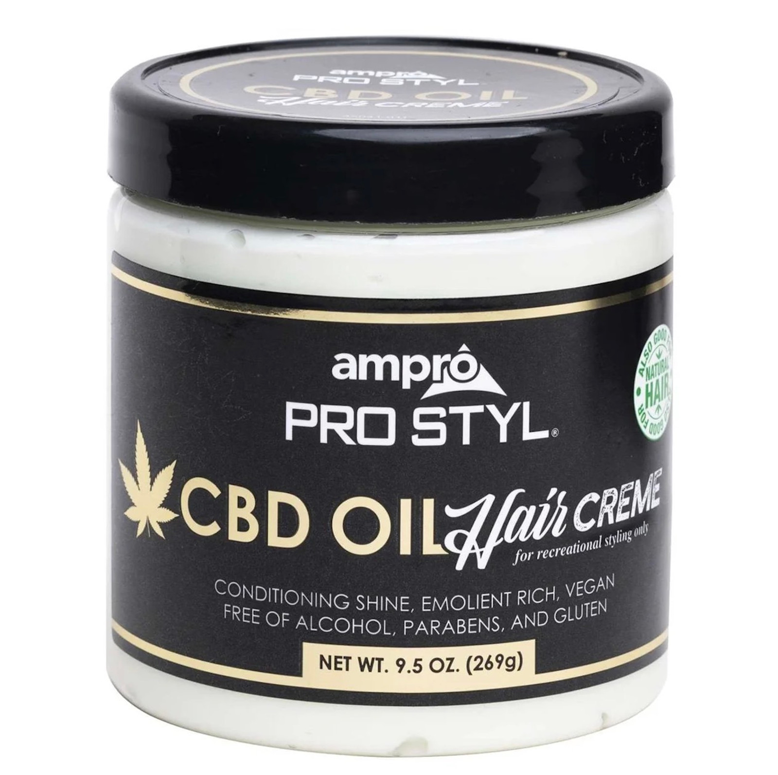 ampro pro style cbd hair oil creme 8oz