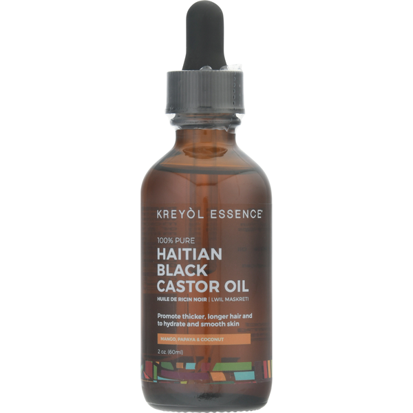 haltian black castor hair oil rosemary peppermint